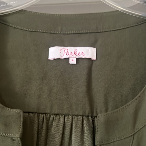 Parker olive green/army green Jumpsuit Size 4 - Picture 2 of 5